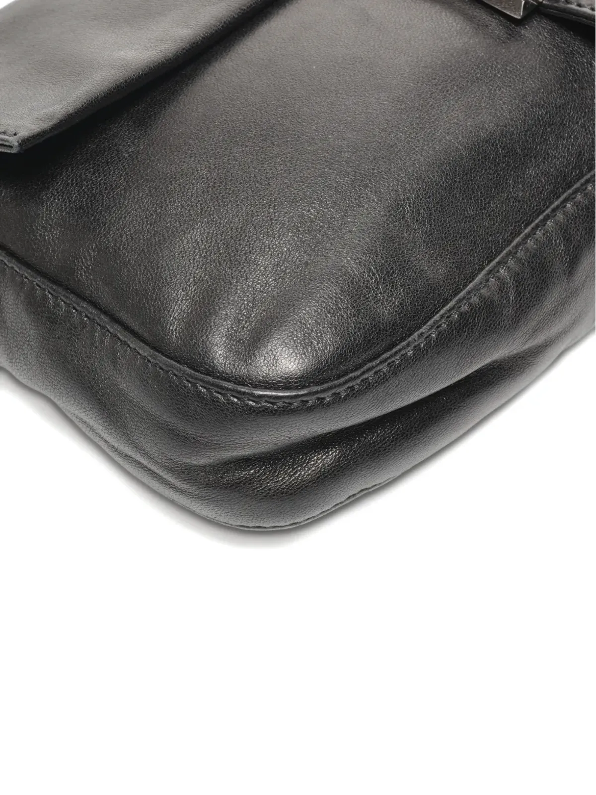 Fendi Pre-Owned ロゴプレート バゲット ショルダーバッグ - ブラック - 画像4