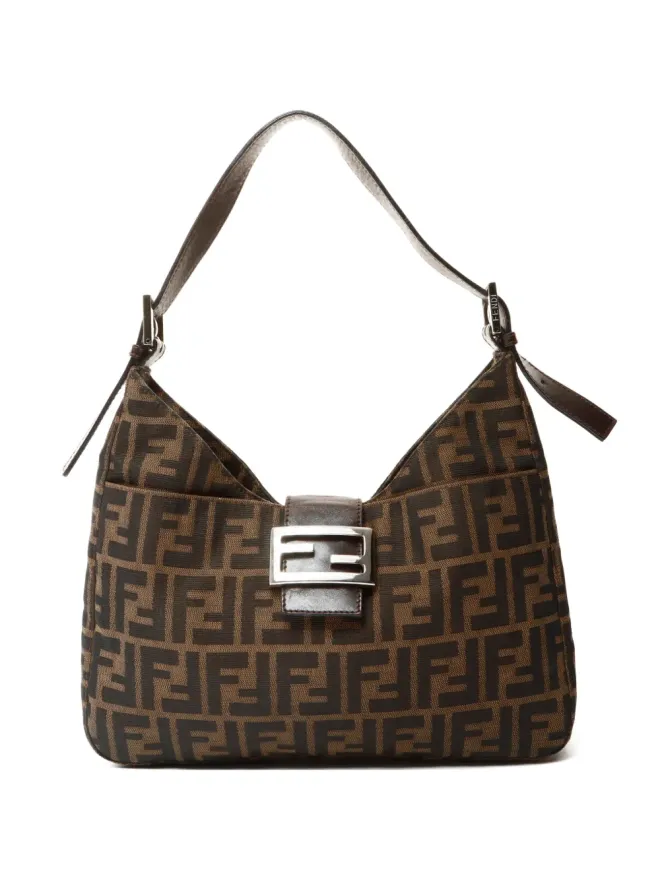 Fendi Pre-Owned Fendi Pre-Owned Zuccaキャンバスショルダーバッグの商品画像