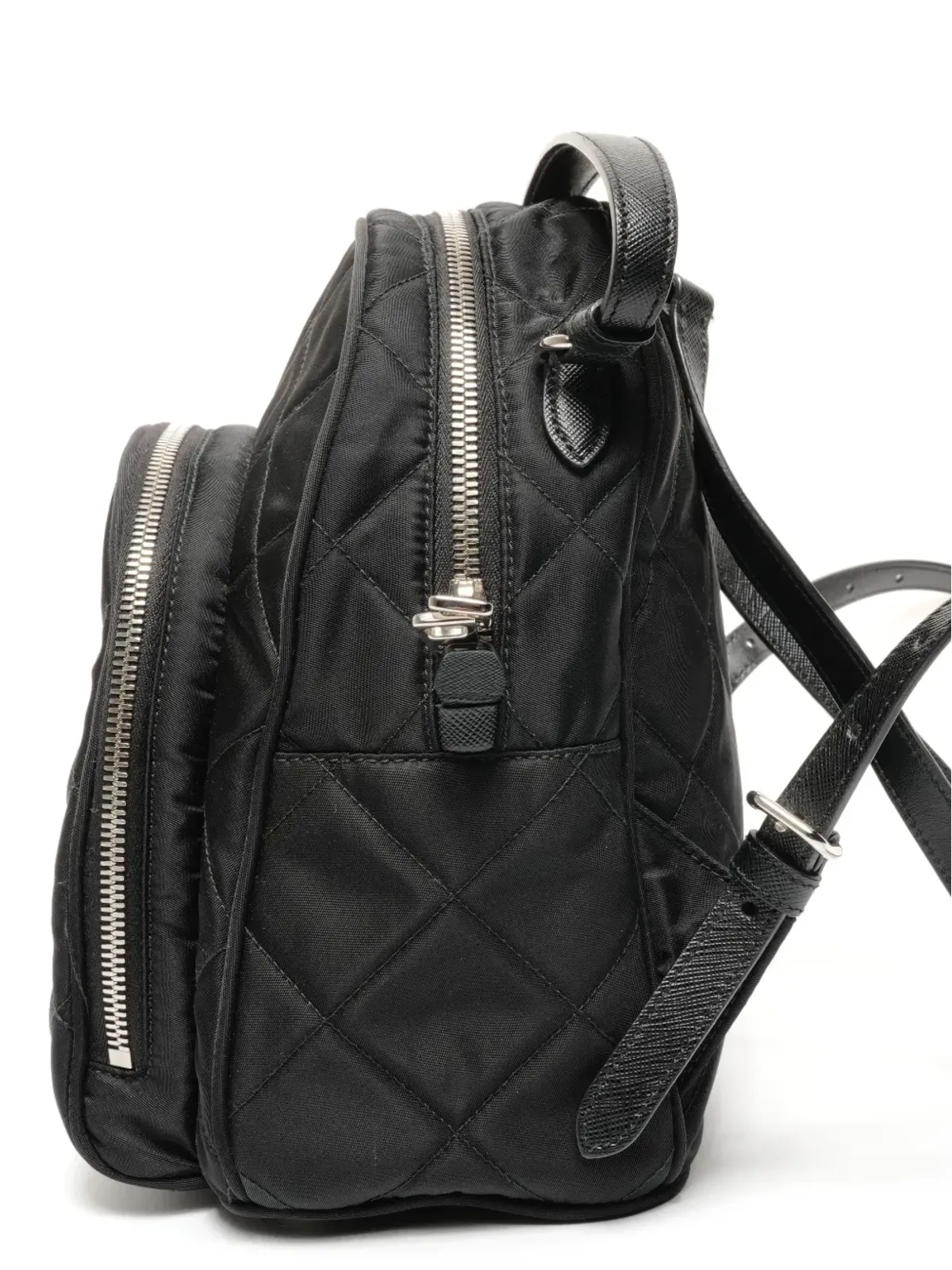 Prada Vintage キルティングバックパック - 画像5