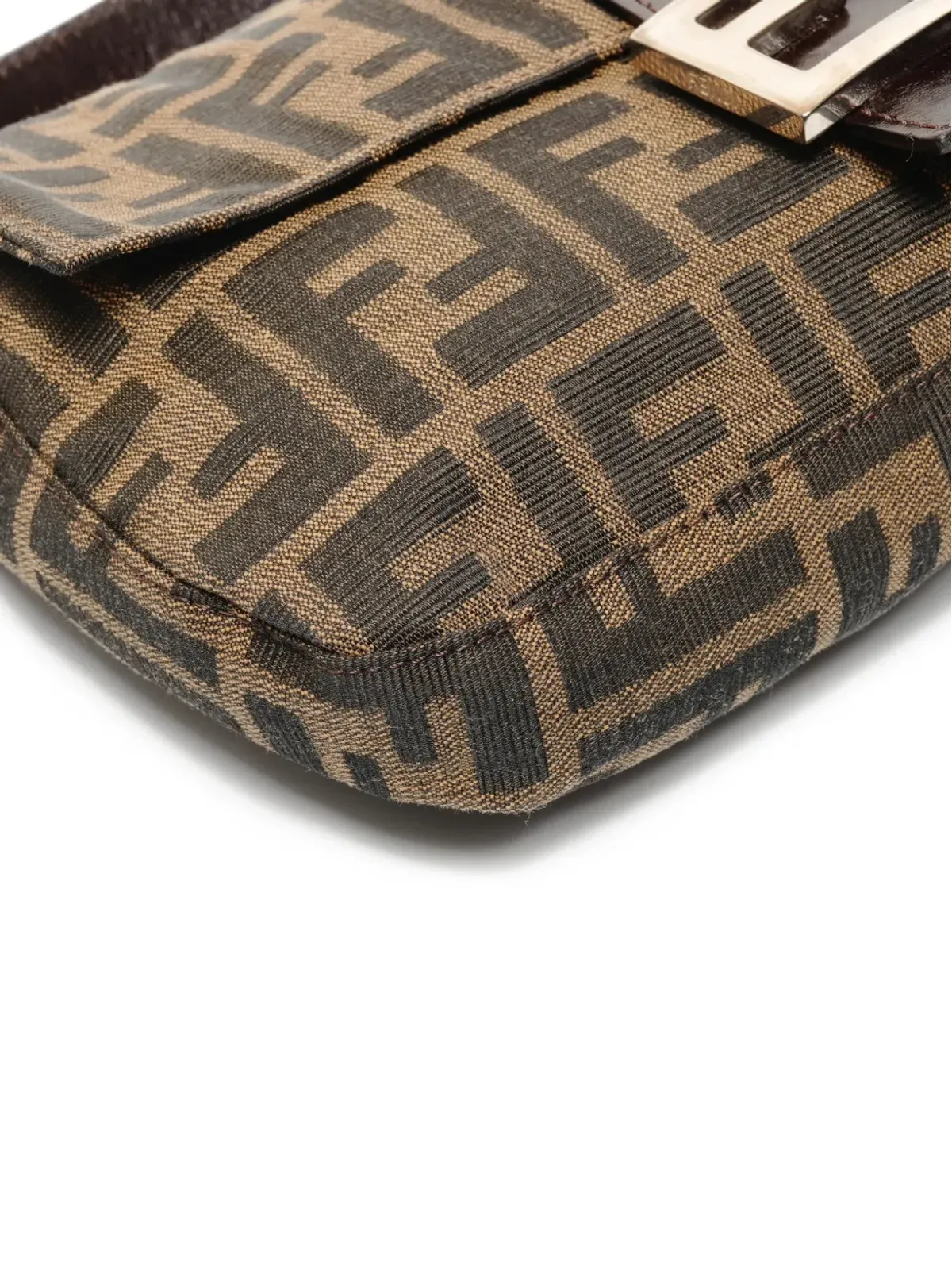Fendi Pre-Owned マンマ バゲット ロゴプレート ショルダーバッグ - 画像5