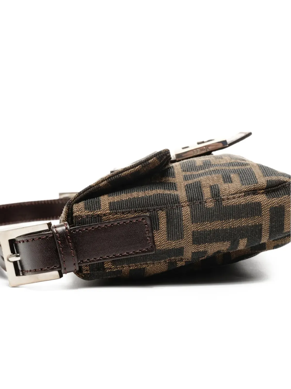 Fendi Pre-Owned マンマ バゲット ロゴプレート ショルダーバッグ - 画像4