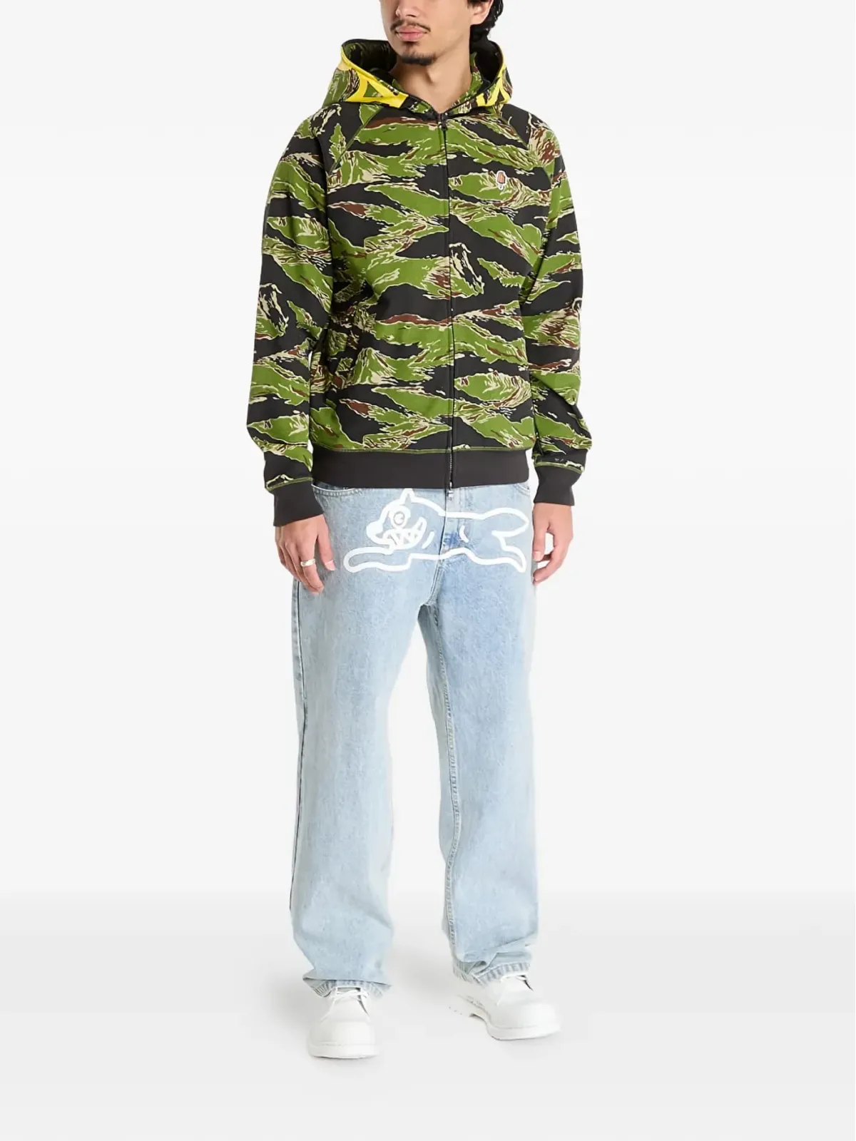 Billionaire Boys Club - Ice Cream スマイリータイガーストライプ ジップフード パーカー - 画像2