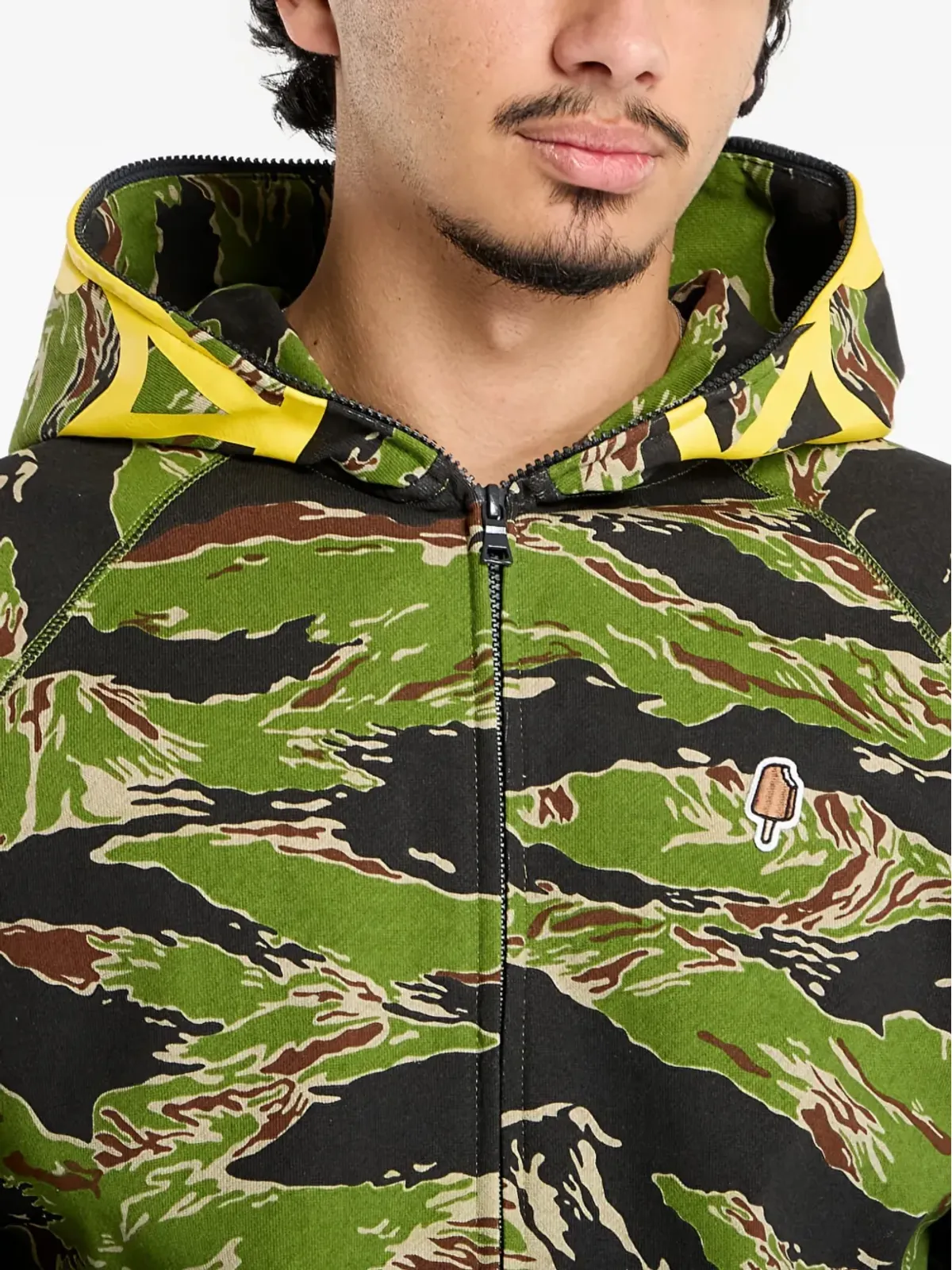 Billionaire Boys Club - Ice Cream スマイリータイガーストライプ ジップフード パーカー - 画像4