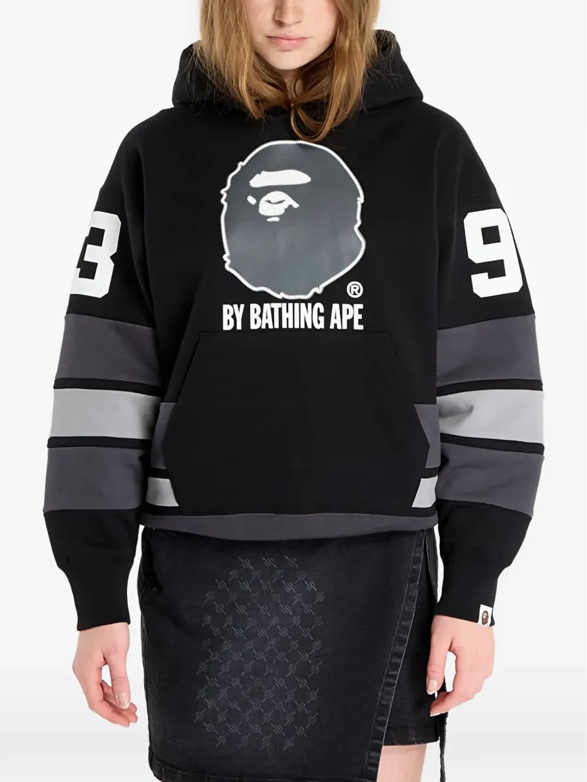 A BATHING APE® アペ グラフィックストライプフーディ - 画像3