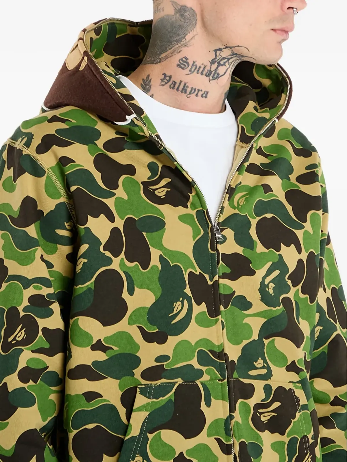 A BATHING APE® 迷彩柄フルジップフーディ - 画像5