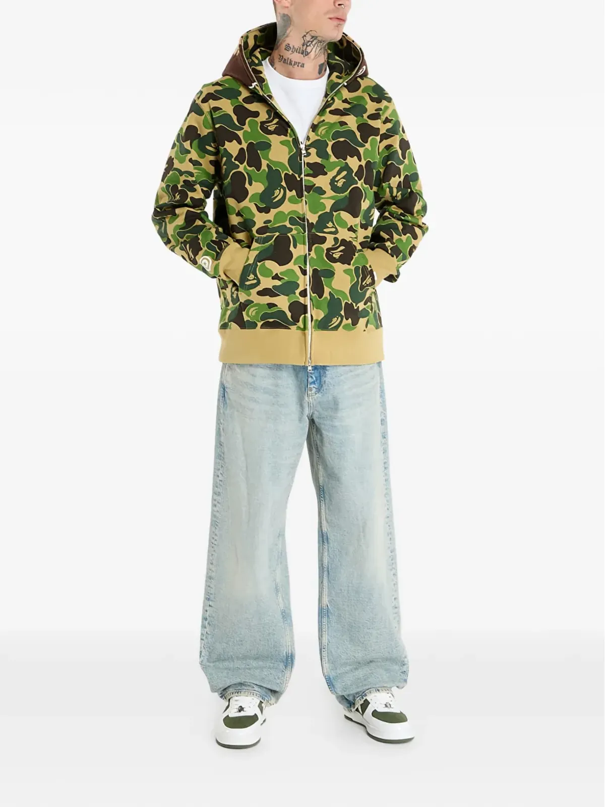 A BATHING APE® 迷彩柄フルジップフーディ - 画像3