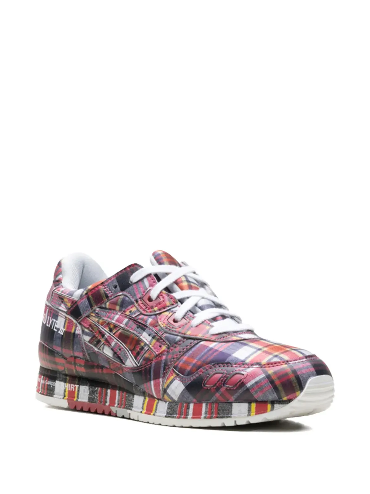 ASICS x Comme des Garçons チェック柄スニーカー - 画像2