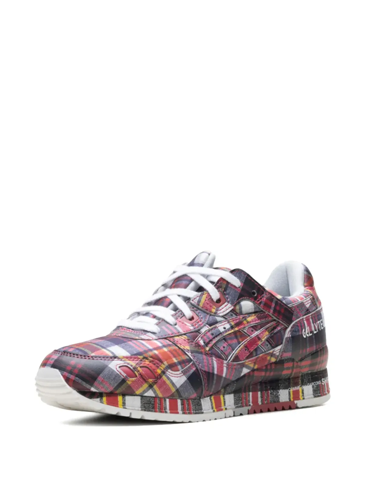 ASICS x Comme des Garçons チェック柄スニーカー - 画像3