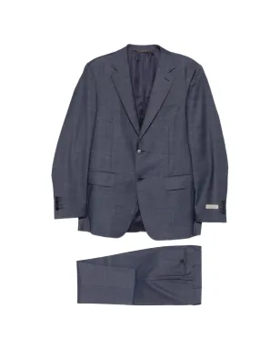Canali ボタン留めスーツ - Blue - サムネイル1