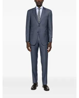 Canali ボタン留めスーツ - Blue - サムネイル2