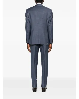 Canali ボタン留めスーツ - Blue - サムネイル3
