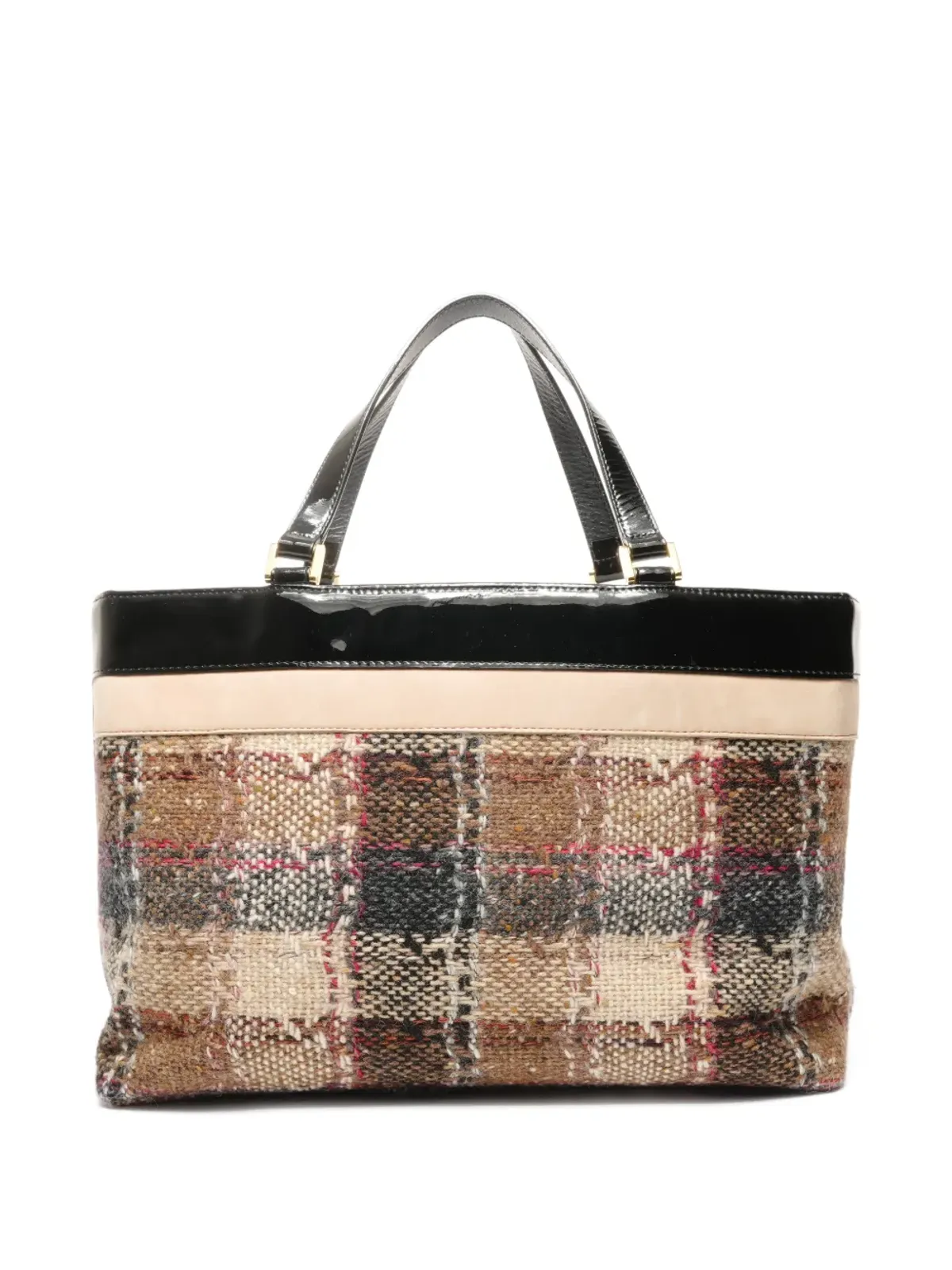 Burberry Pre-Owned ツイードハンドバッグ - 画像2