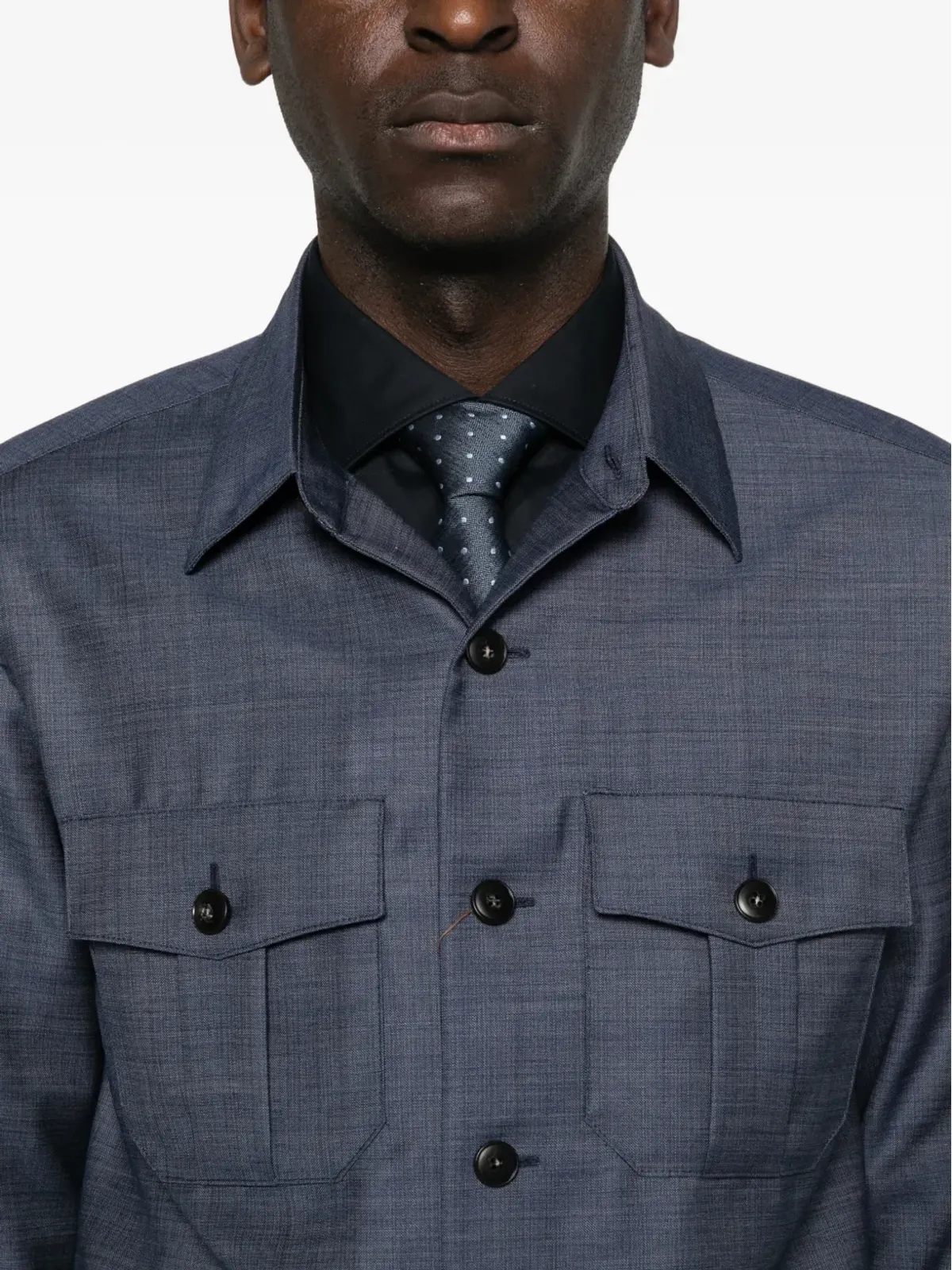 Canali ボタンフラップジャケット - 画像5