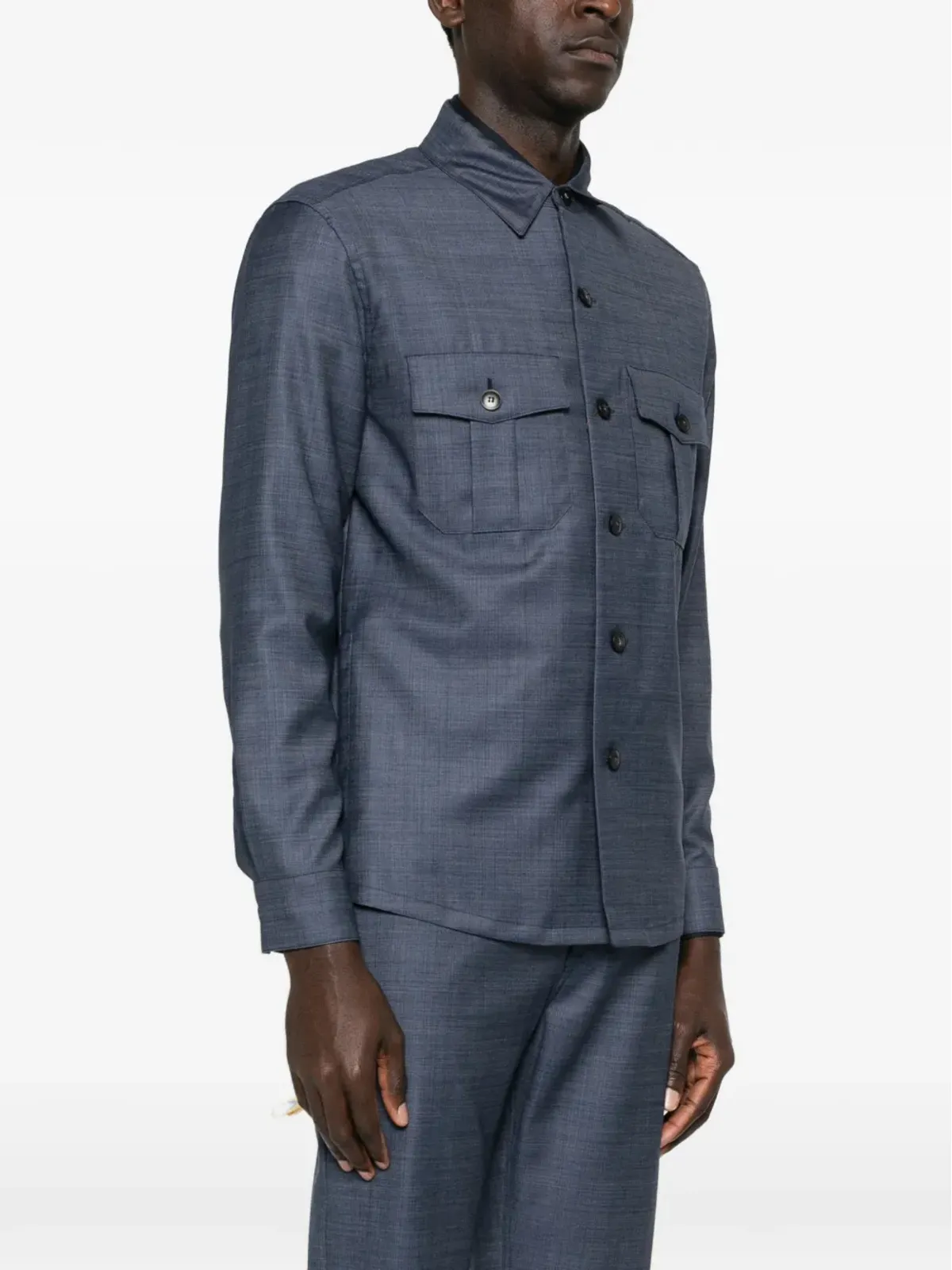 Canali ボタンフラップジャケット - 画像3