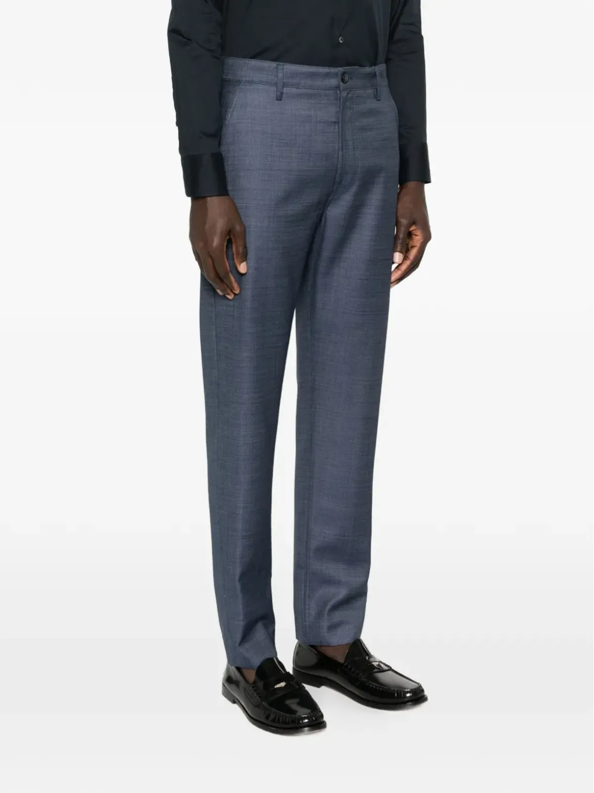Canali ボタン付きテーラードパンツ - 画像3