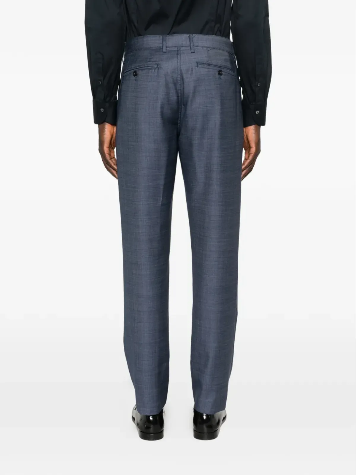 Canali ボタン付きテーラードパンツ - 画像4