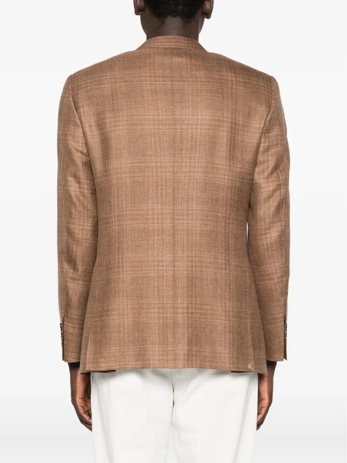 Canali チェック柄シングルブレストジャケット - 画像4