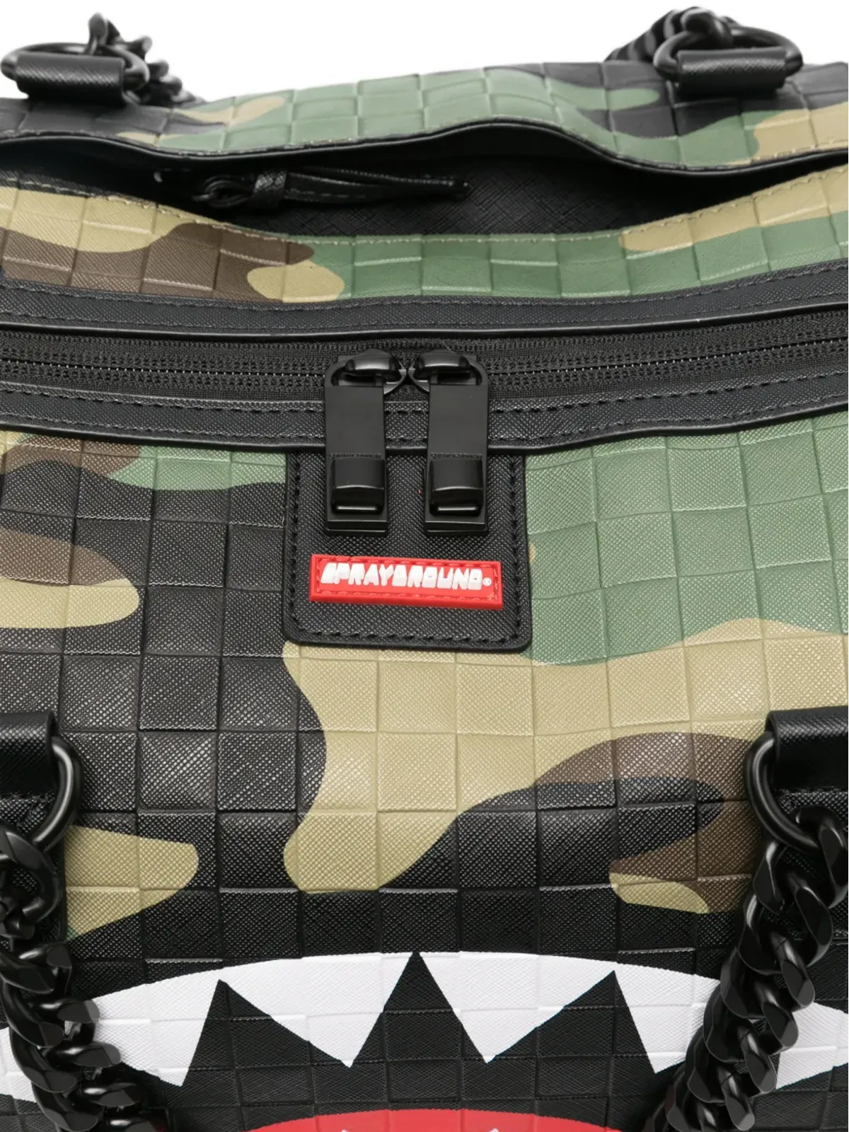 Sprayground カモフラージュ柄ダッフルバッグ - 画像3