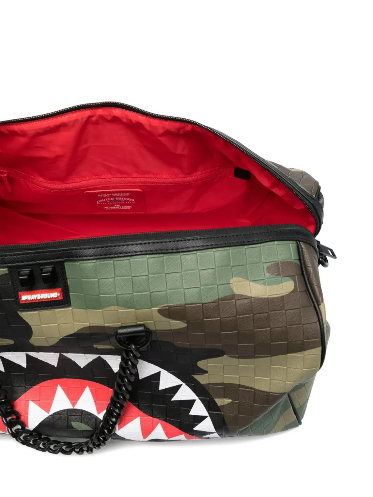 Sprayground カモフラージュ柄ダッフルバッグ - 画像4