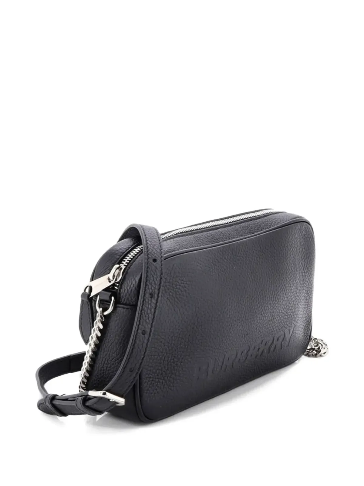 Burberry Pre-Owned カメラロゴエンボスレザー クロスボディバッグ - ブラック - 画像3