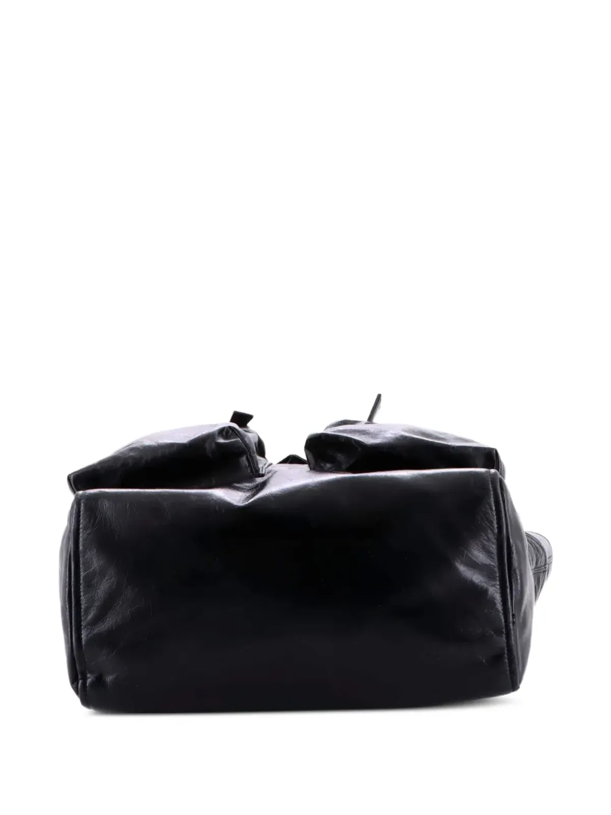 Prada Pre-Owned トリプルフロントポケット レザートートバッグ - 画像4
