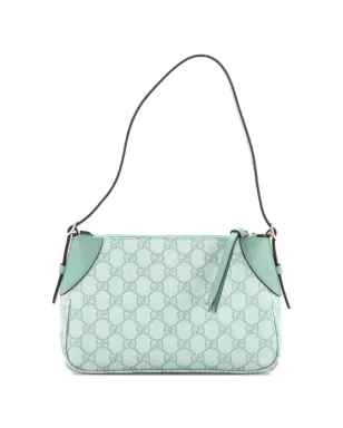 Gucci Pre-Owned エンブレムGG コーテッドキャンバス×レザー ショルダーバッグ - サムネイル2