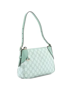 Gucci Pre-Owned エンブレムGG コーテッドキャンバス×レザー ショルダーバッグ - サムネイル3