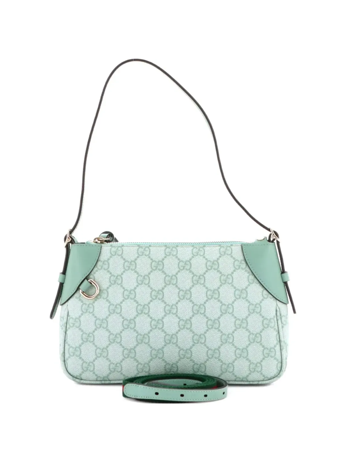Gucci Pre-Owned エンブレムGG コーテッドキャンバス×レザー ショルダーバッグ - 画像4