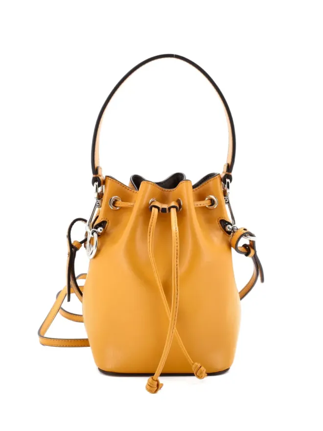 Fendi Pre-Owned Fendi ビンテージ Mon Tresor Leather Mini bucket bag - Yellowの商品画像