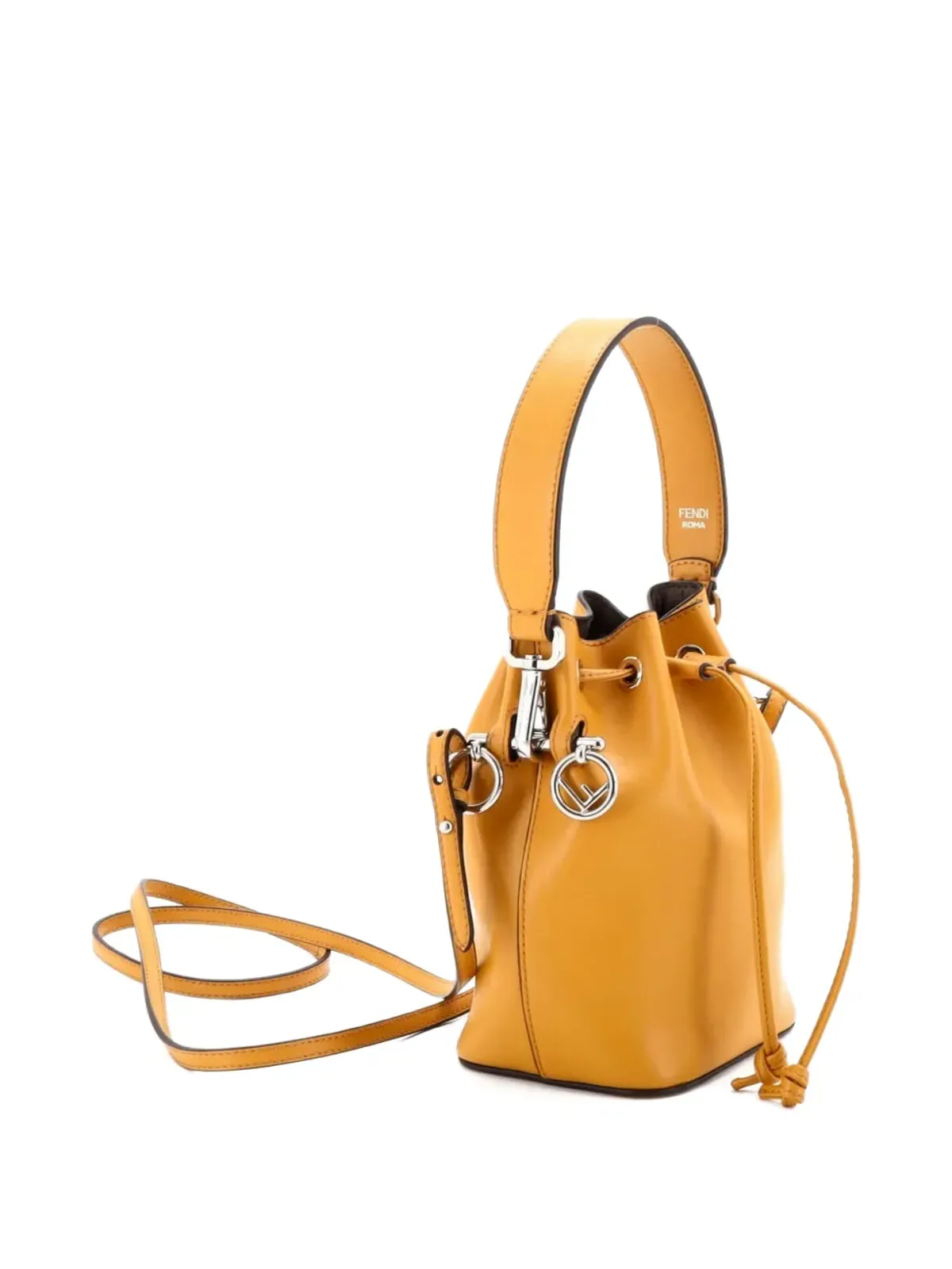 Fendi ビンテージ Mon Tresor Leather Mini bucket bag - Yellow - 画像3
