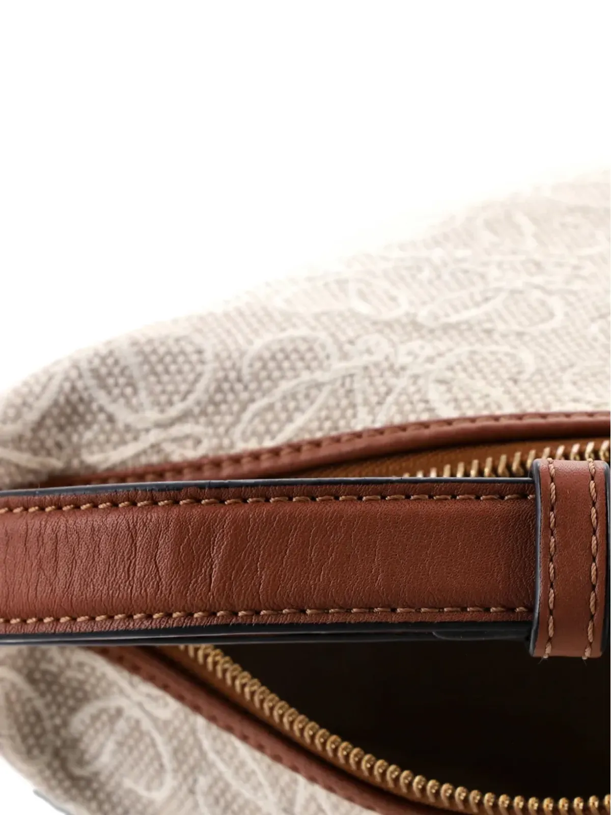 Loewe Pre-Owned キュビ アナグラム ジャカード ミディアム ホーボーバッグ - 画像4