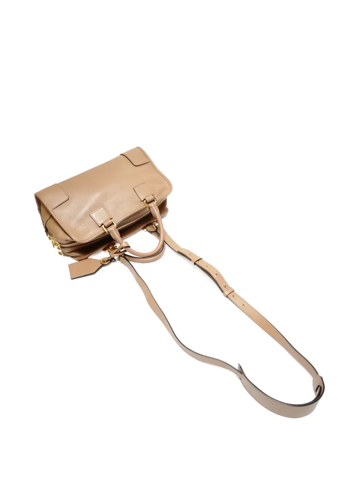 Loewe ビンテージ アマゾナ レザー トートバッグ ブラウン - 画像3