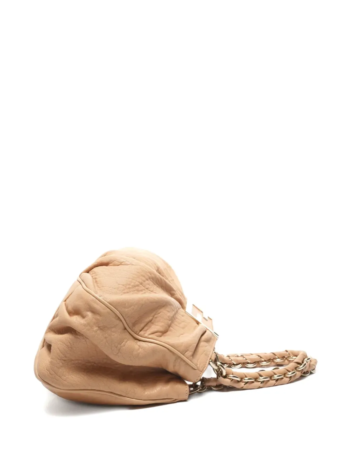 Fendi ビンテージ Mia Mamma バゲット チェーンレザー トートバッグ - 画像5