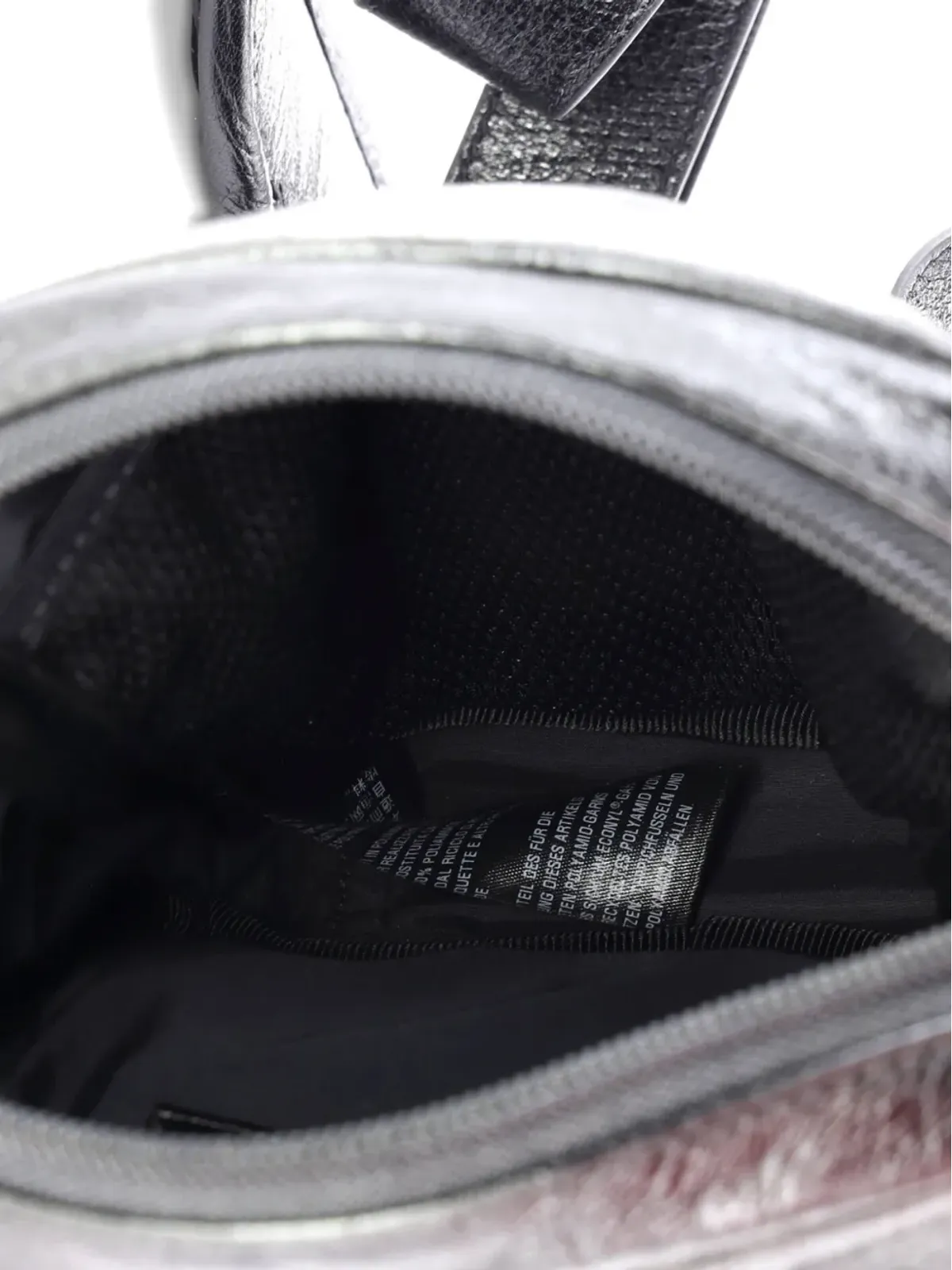 Balenciaga Pre-Owned アニューメッセンジャーバッグ レザー 小型ショルダーバッグ ブラック - 画像5