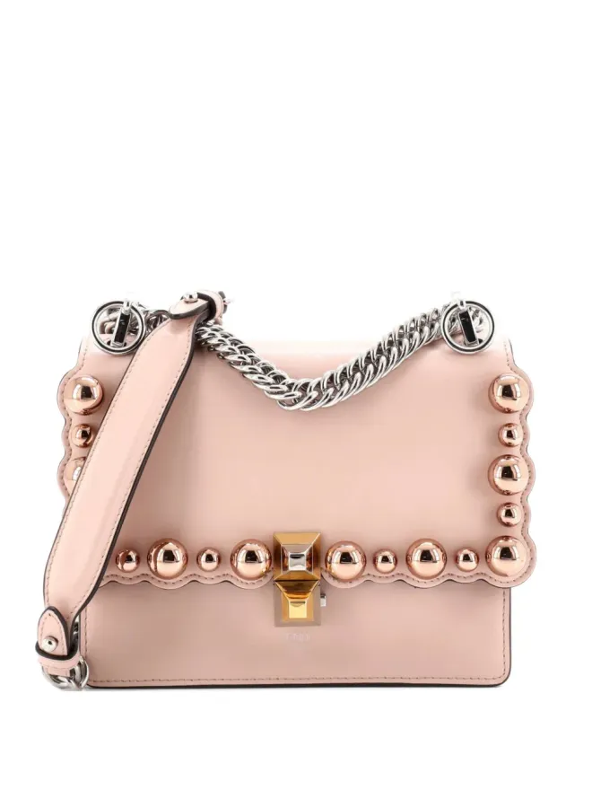 Fendi Pre-Owned Fendi Kan I Bag ビンテージ パール付きレザー 小型クロスボディバッグの商品画像