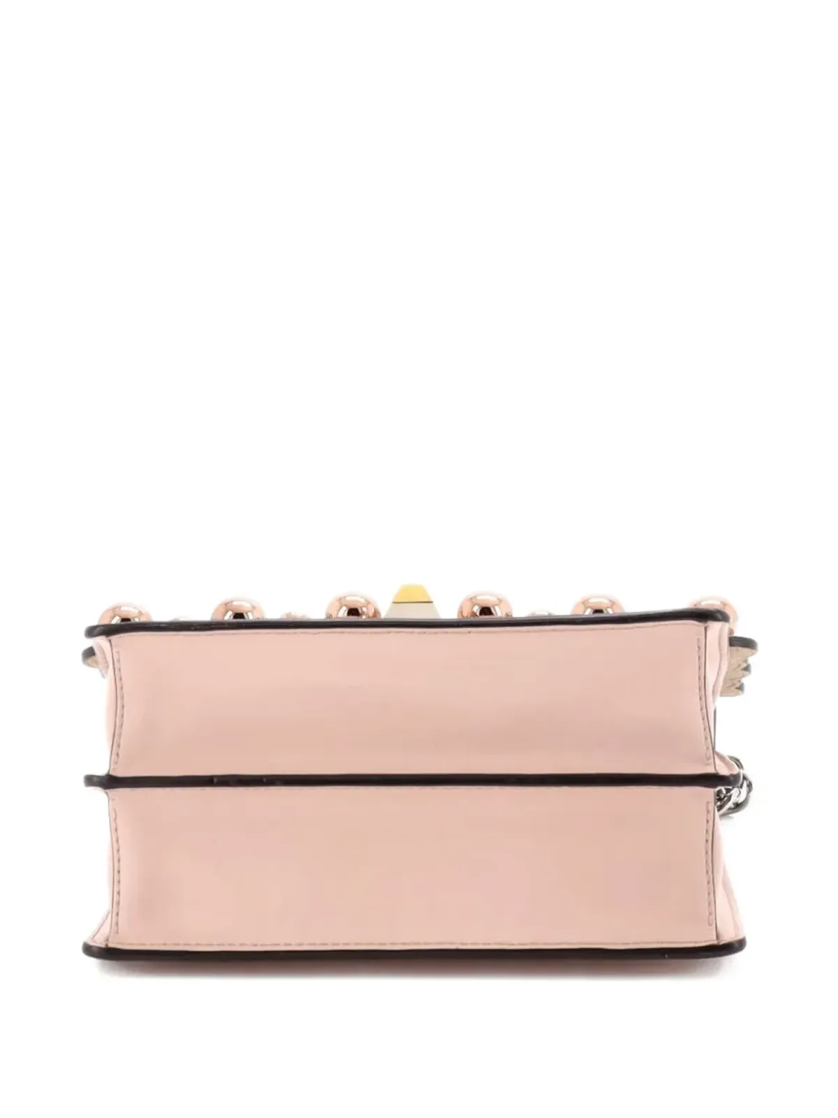 Fendi Kan I Bag ビンテージ パール付きレザー 小型クロスボディバッグ - 画像4