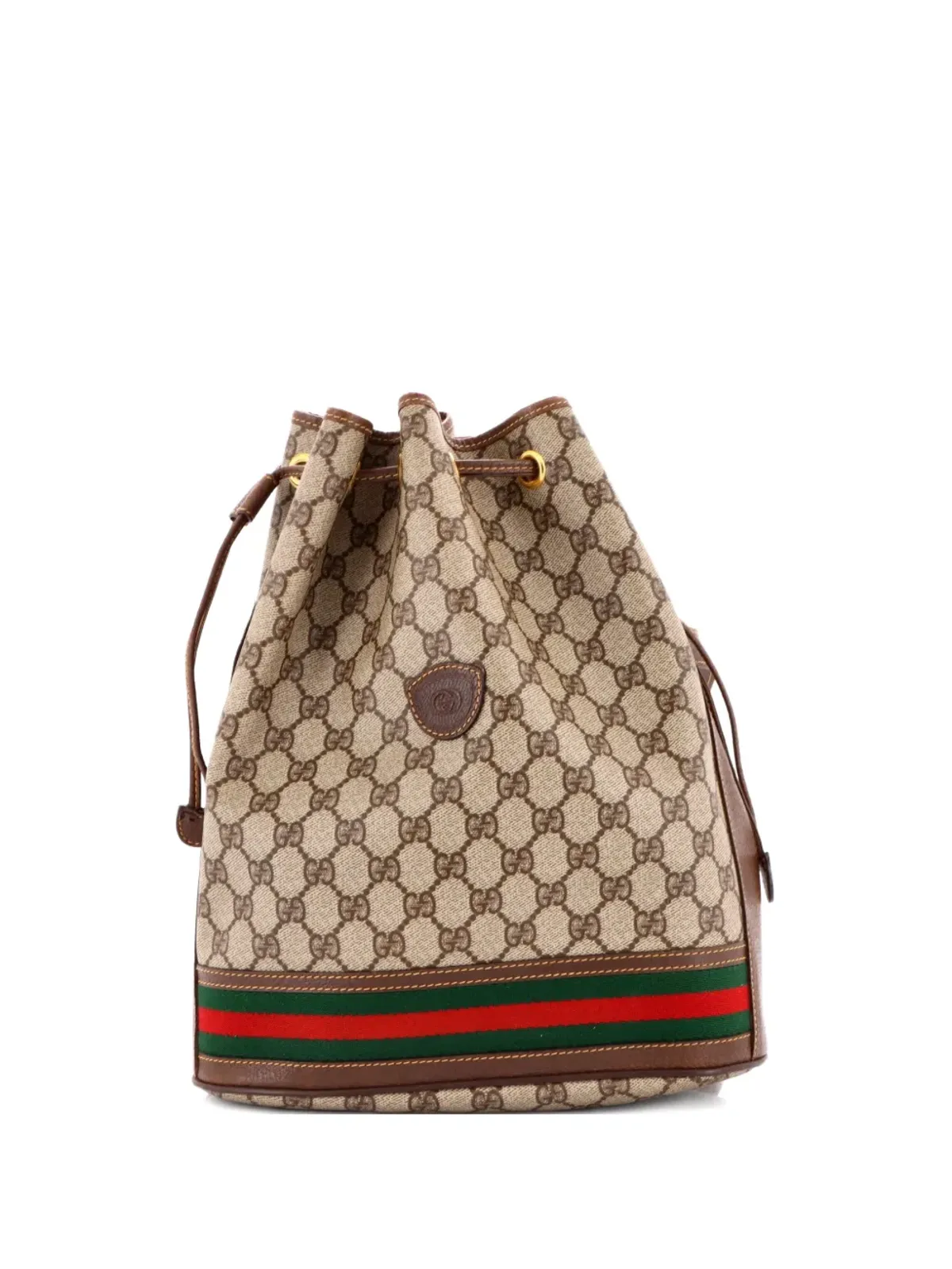 Gucci ビンテージ Ophidia GG コーティッドキャンバス バケットバッグ - Brown - 画像1