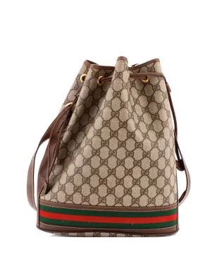 Gucci ビンテージ Ophidia GG コーティッドキャンバス バケットバッグ - Brown - サムネイル2
