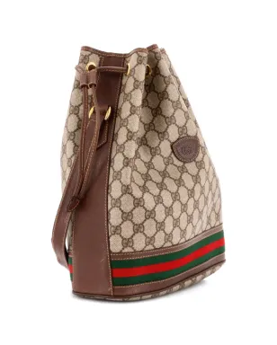 Gucci ビンテージ Ophidia GG コーティッドキャンバス バケットバッグ - Brown - サムネイル3