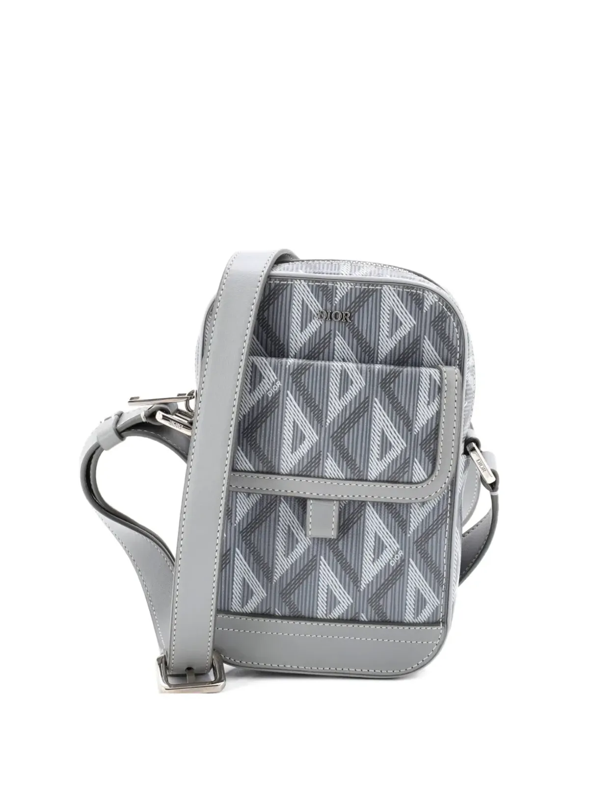 Christian Dior Pre-Owned Hit the Road メッセンジャーバッグ CDダイヤモンド加工キャンバスとレザー クロスボディバッグ - グレー - 画像1