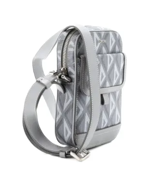 Christian Dior Pre-Owned Hit the Road メッセンジャーバッグ CDダイヤモンド加工キャンバスとレザー クロスボディバッグ - グレー - サムネイル3