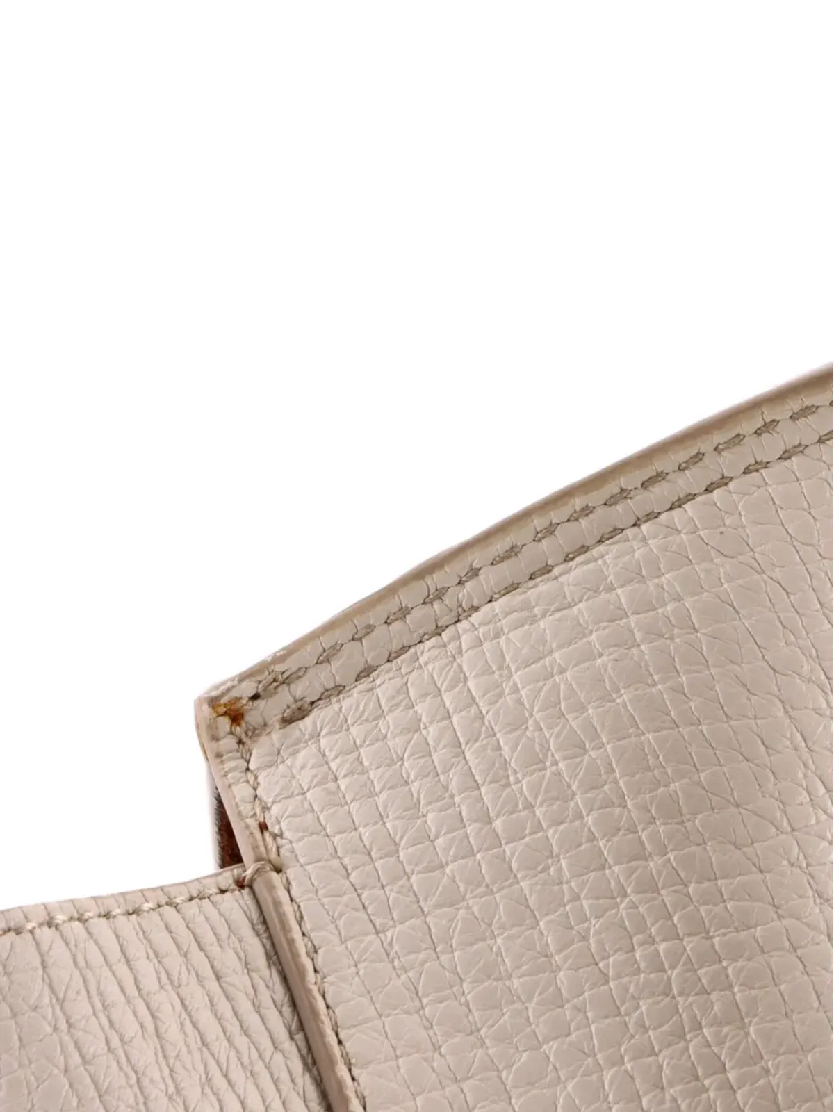 Bottega Veneta ビンテージ アルコバッグ グレインレザー サッチェル ホワイト - 画像5
