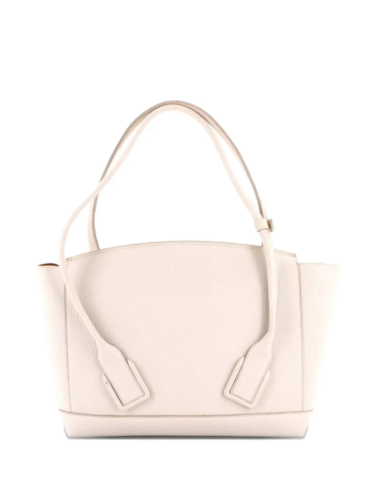 Bottega Veneta ビンテージ アルコバッグ グレインレザー サッチェル ホワイト - 画像2