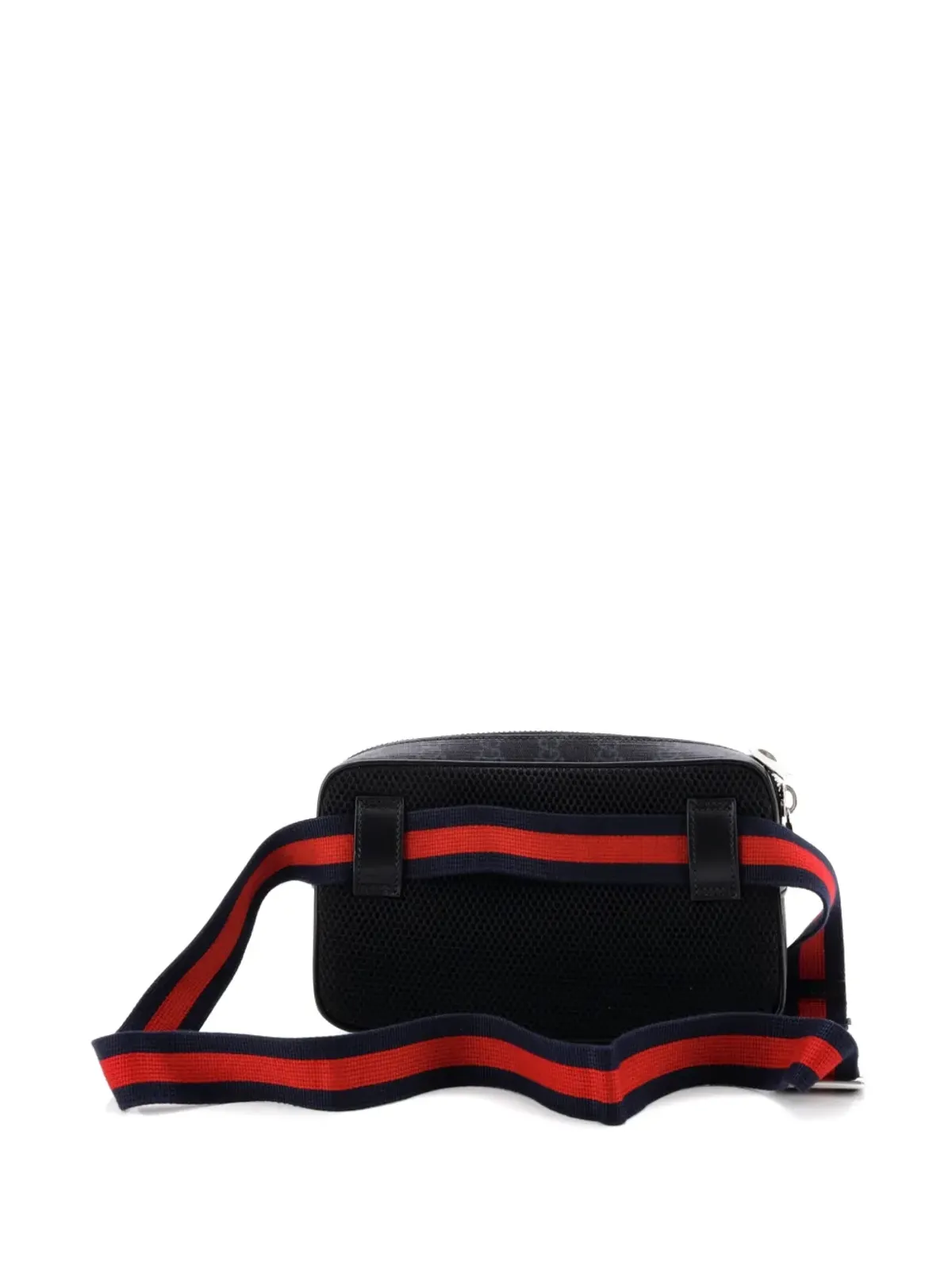Gucci Vintage ウェブジップGG コーテッドキャンバス スモール ベルトバッグ - ブラック - 画像2