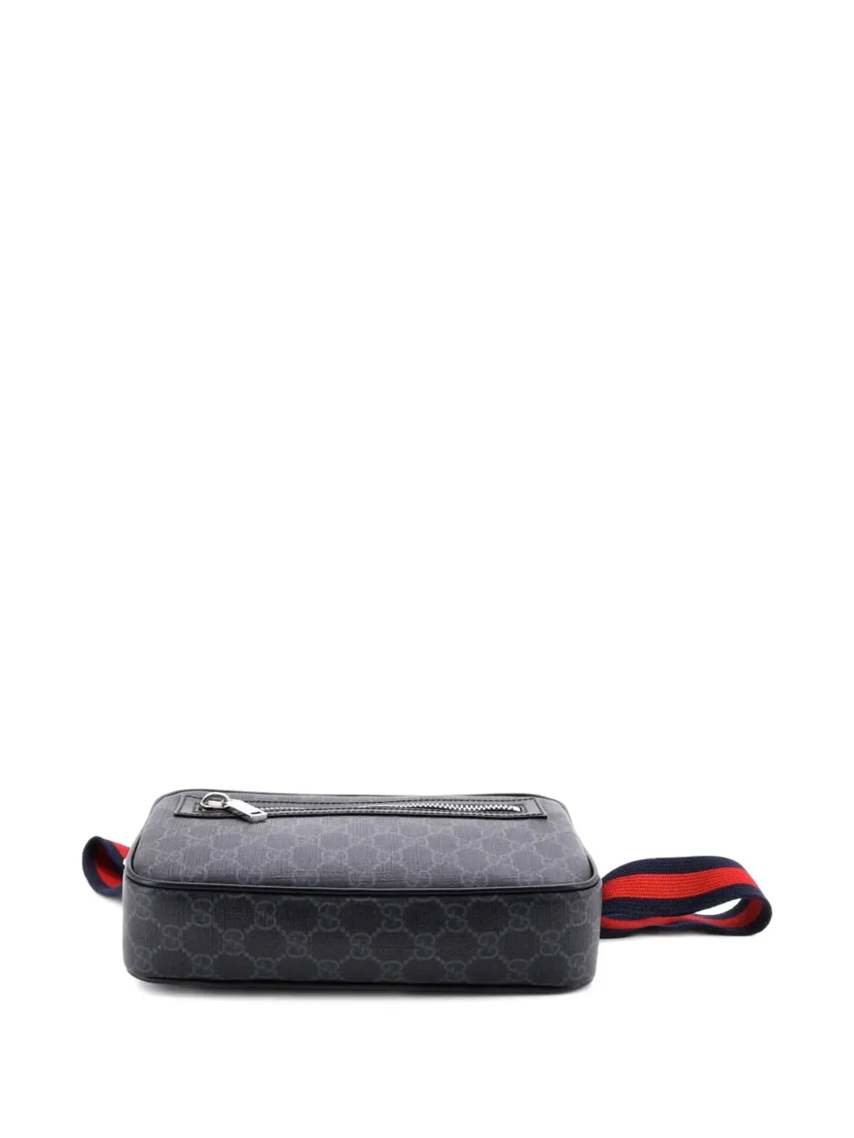 Gucci Vintage ウェブジップGG コーテッドキャンバス スモール ベルトバッグ - ブラック - 画像3