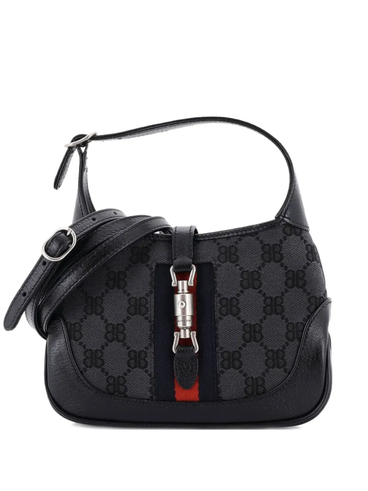 Balenciaga Pre-Owned The Hacker Project Jackie 1961 BB キャンバス ミニ ホーボーバッグ - 画像1