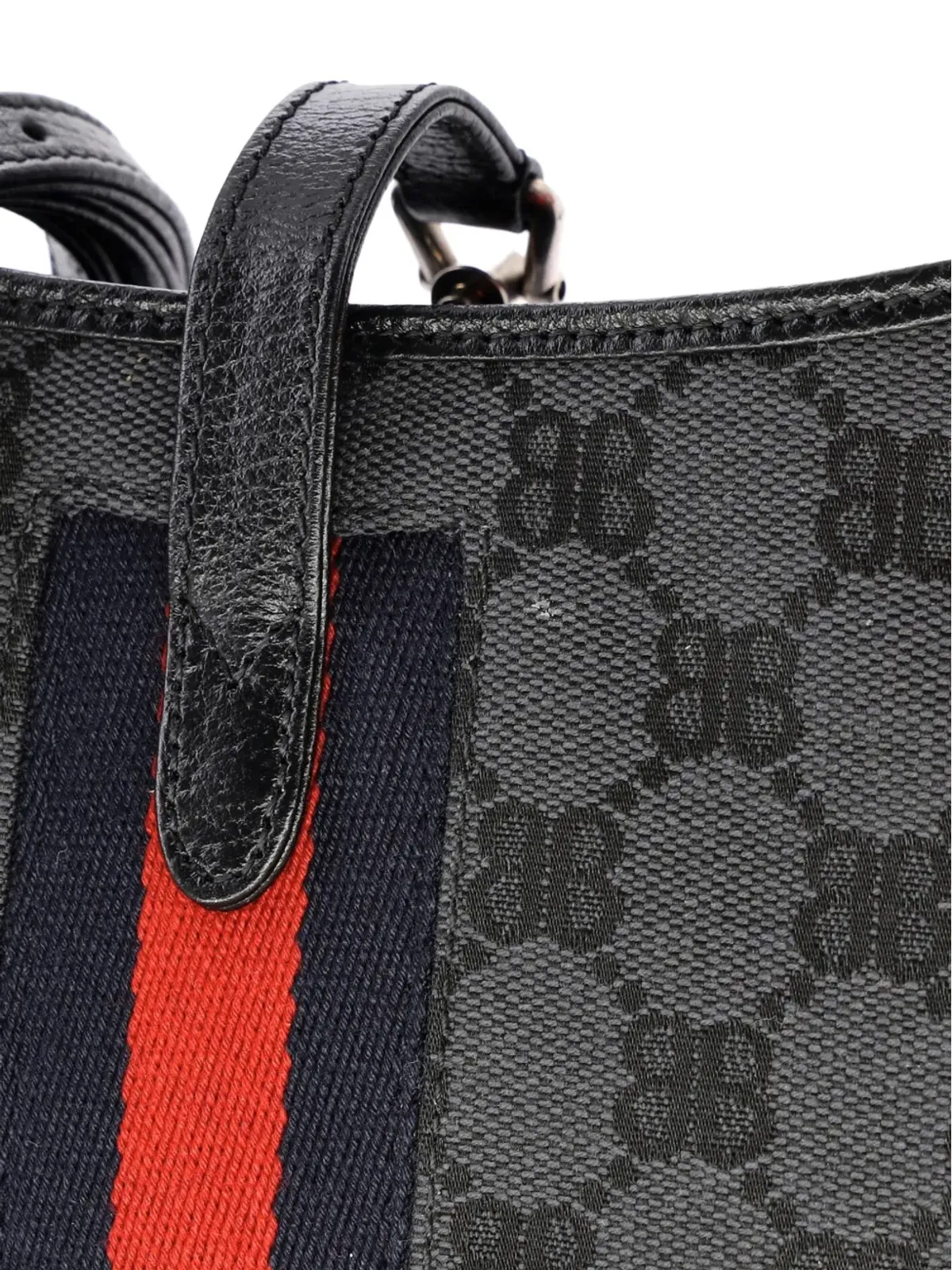Balenciaga Pre-Owned The Hacker Project Jackie 1961 BB キャンバス ミニ ホーボーバッグ - 画像5