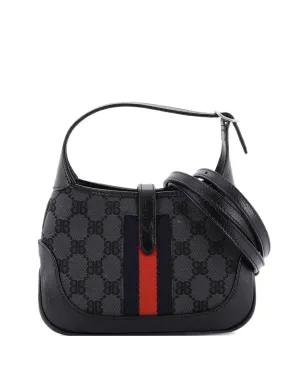 Balenciaga Pre-Owned The Hacker Project Jackie 1961 BB キャンバス ミニ ホーボーバッグ - サムネイル2