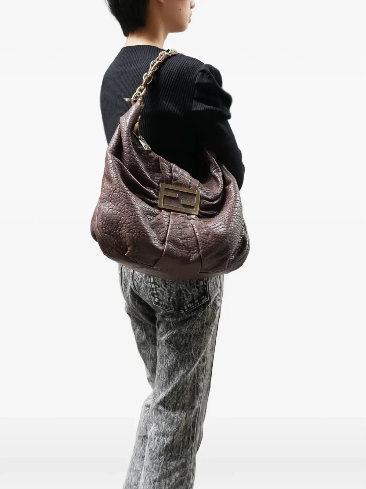 Fendi Pre-Owned ミア・マーマ バゲットショルダーバッグ - 画像2