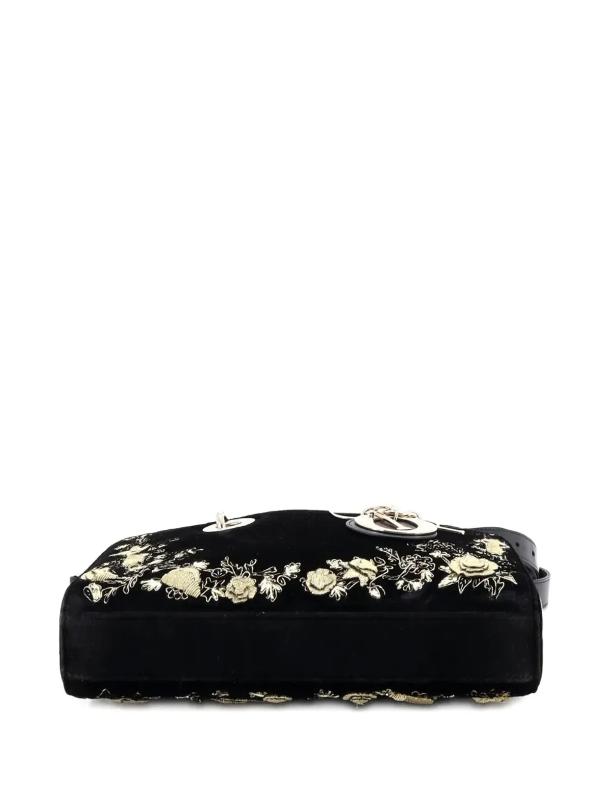 Christian Dior Pre-Owned レディ D-ジョイ バッグ 刺繍ベルベット ショルダーバッグ - 画像4
